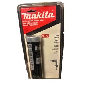 New OEM Makita Rechargeable Battery 9000 9.6 Volt Part B9000 Nickel Cadmium NOS